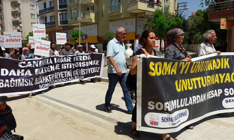 SHD ve Aileler, Soma Maden Katliamının 38. ayında Adalet Talebiyle Yine Sokağa Çıktı