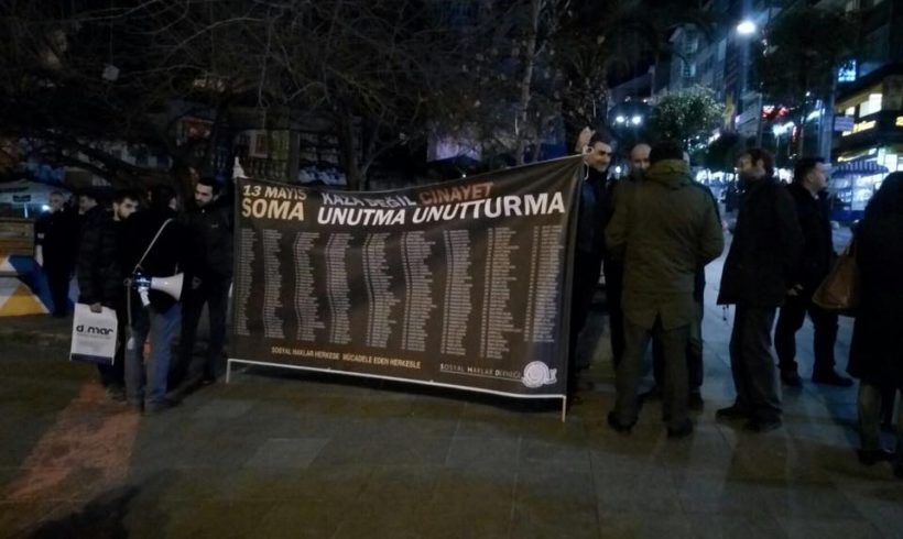 301 Madenci Katliamın 45. ayında Soma’da ve Kadıköy’de anıldı