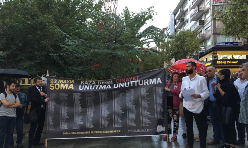 Soma’dan Aladağ’a tüm sosyal cinayetler için Adalet talebiyle yine sokaktaydık